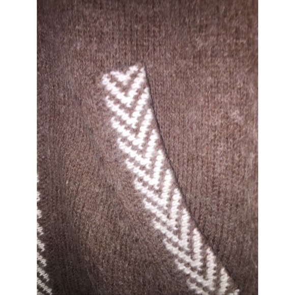 Alpaca Connection Large Full-Zip Hooded Sweater Handmade Peru Taupe Beautiful - Picture 3 of 7